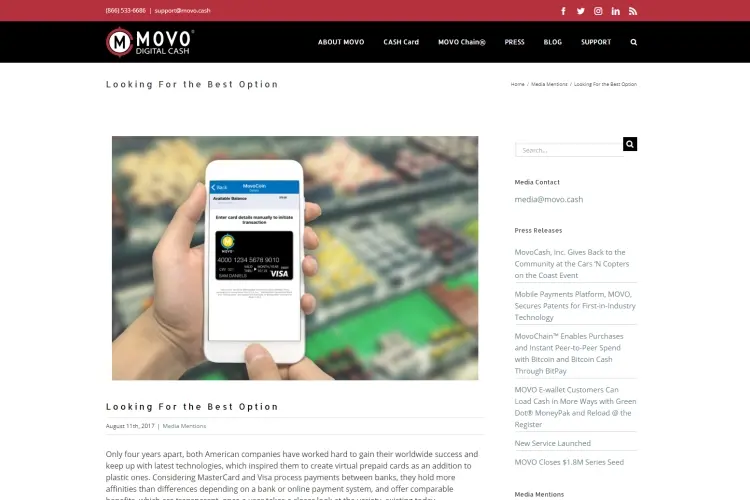 Movo Prepaid Card 