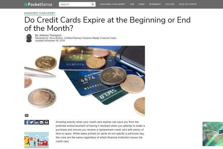 Credit Card Expiration Dates 