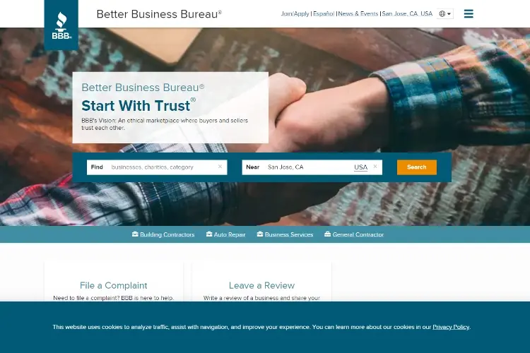 Check with the         BetterBusiness Bureau (BBB) 