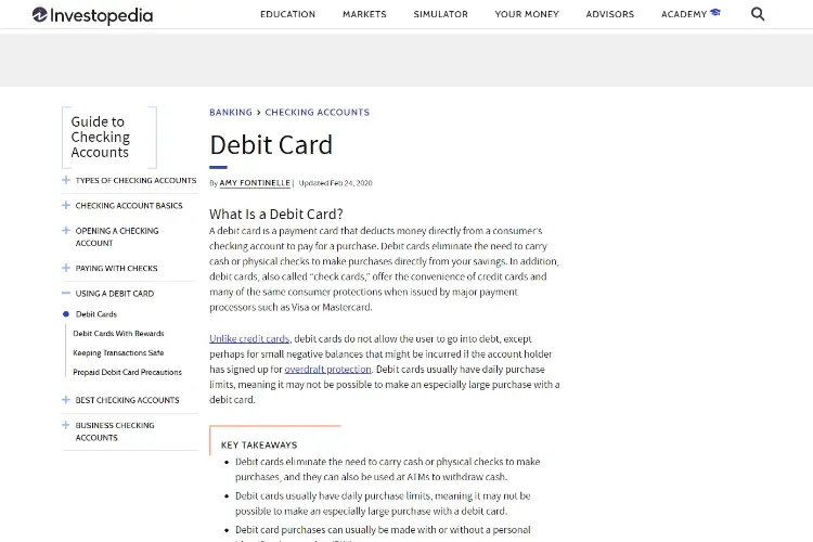 Debit card 