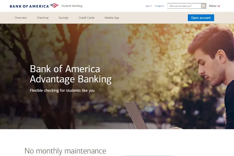 Bank of America Student Checking Account