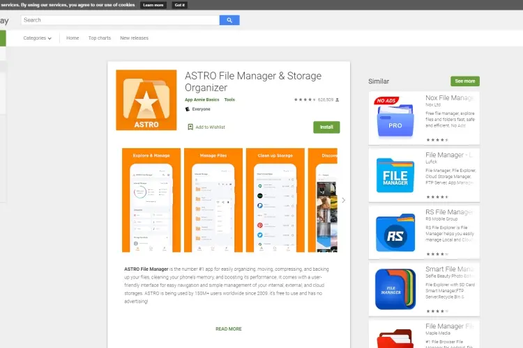 ASTRO File Manager