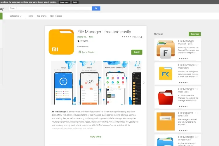 Mi File Manager